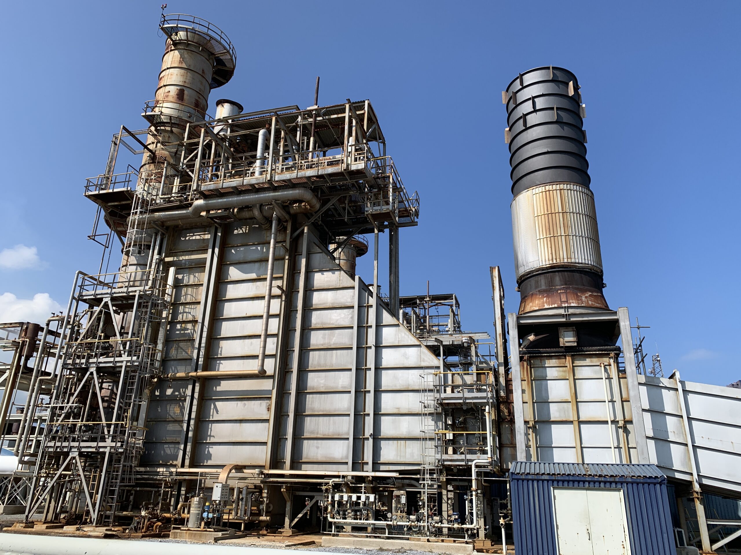 exterior view of power plant during site assessment